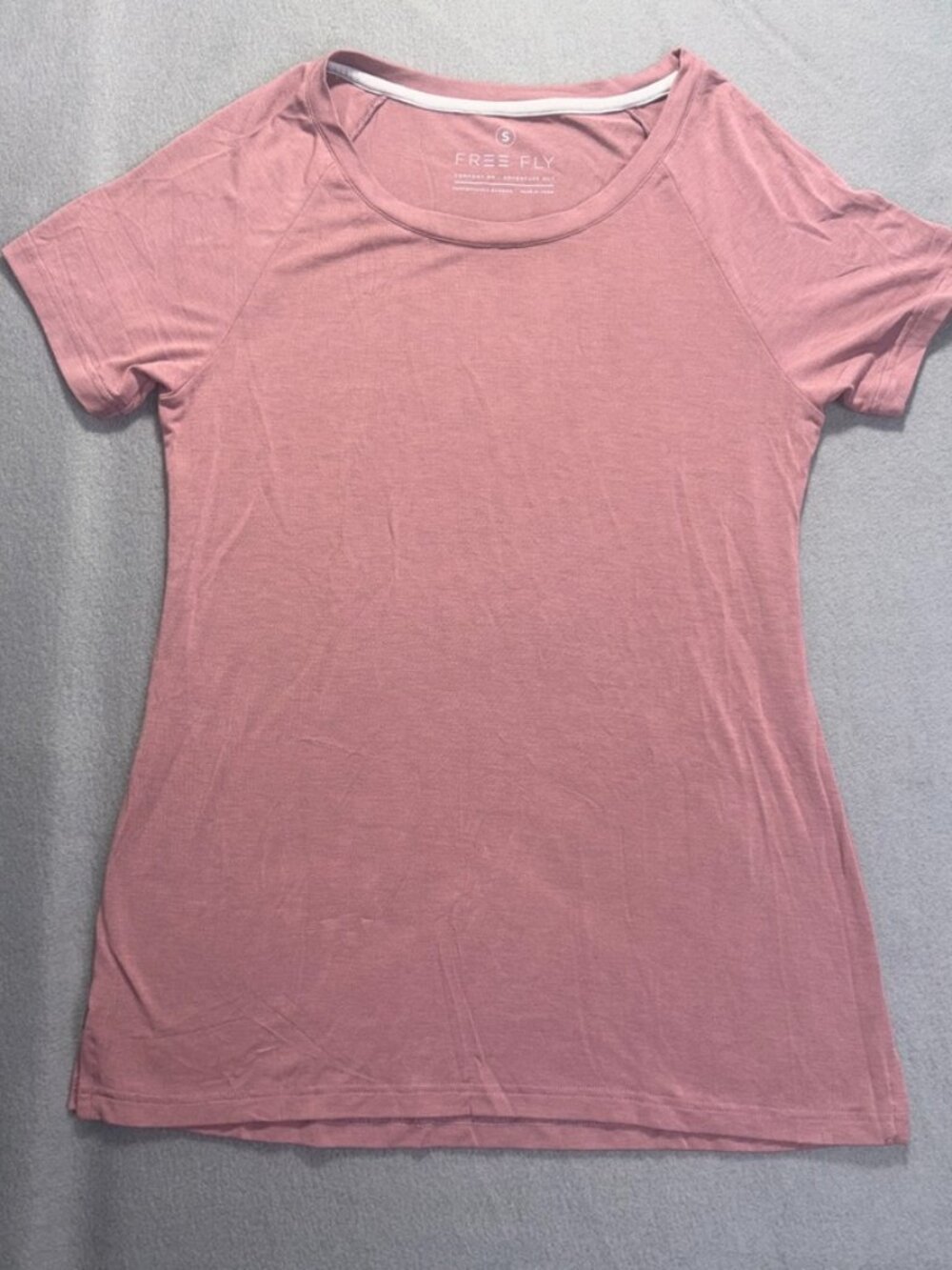 Women's Free Fly Apparel Bamboo Short Sleeve Performance Tee Shirt Outdoor Small